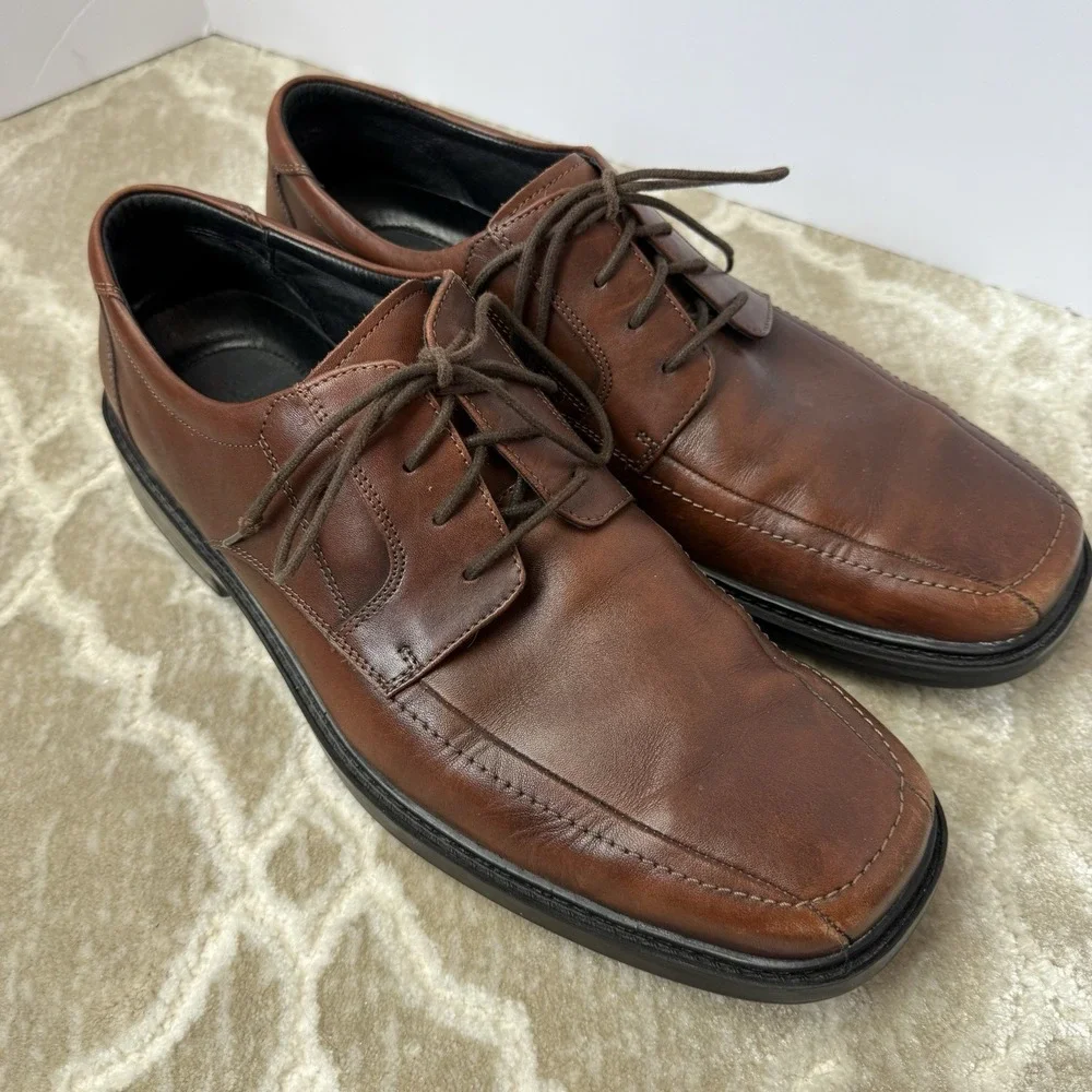 Bostonian Brown Leather Dress Shoes Men's Size 13M Pod Comfort‎ Used
